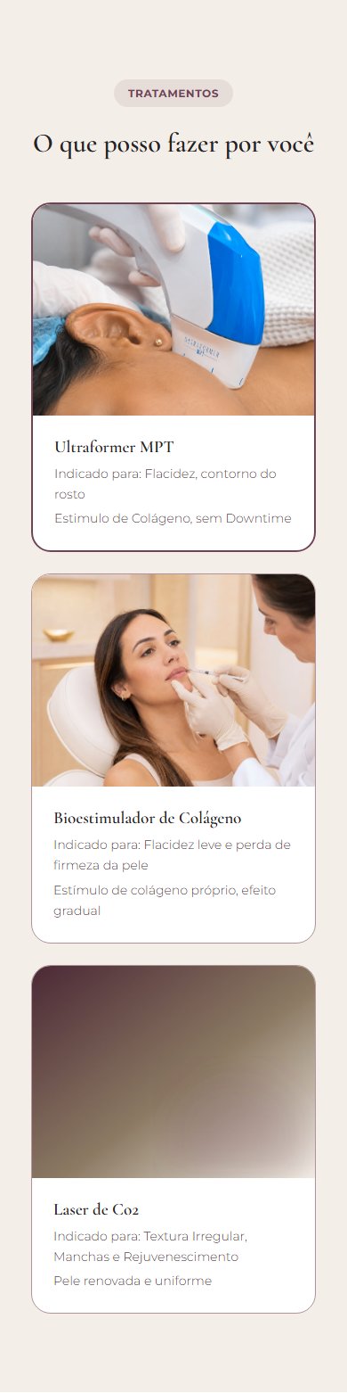 Modelo de site Beauty in Flux no celular — Página inicial